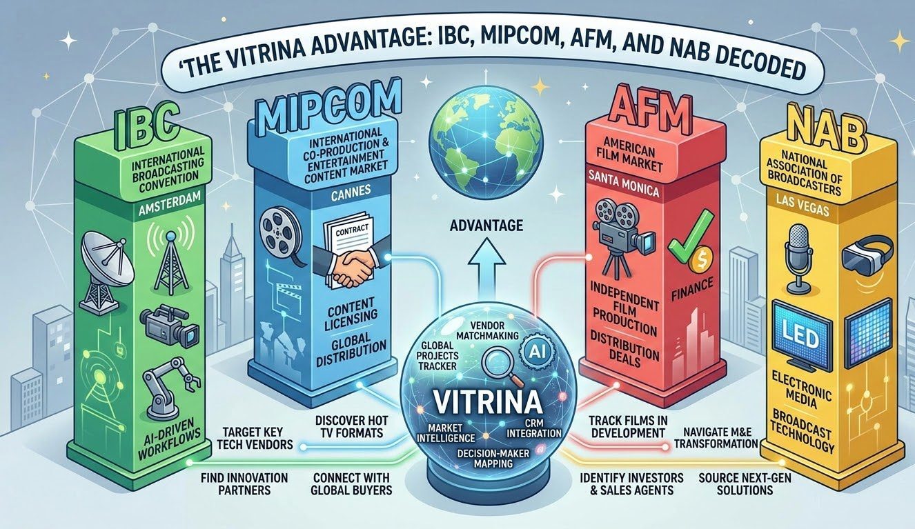 The Vitrina Advantage: IBC, MIPCOM, AFM, and NAB Decoded 1 The Vitrina Advantage