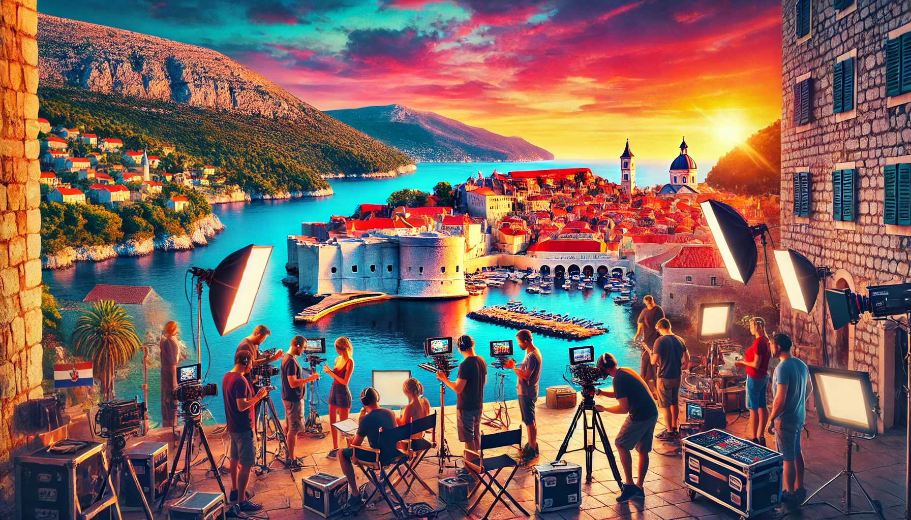 Filming in Croatia