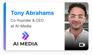 AI Media, Tony Abrahams, Lexi Voice, live translation, captioning