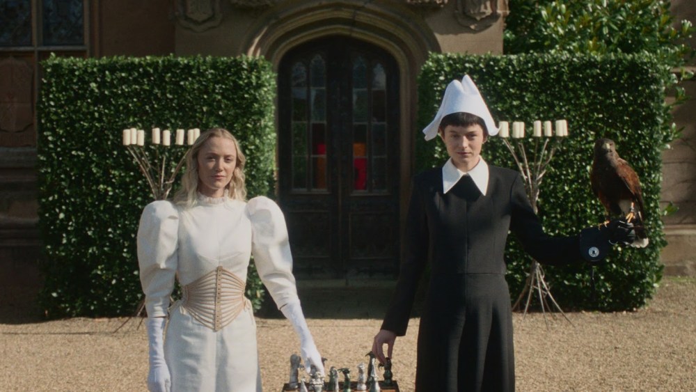 L to R Maika Monroe and Emma Corrin