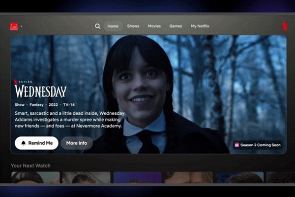 netflix homepage