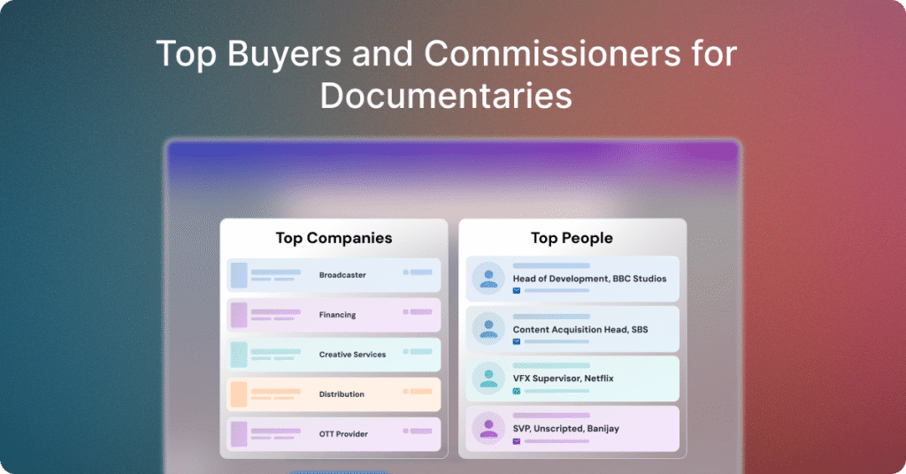 Top Buyers and Commissioners for Documentaries