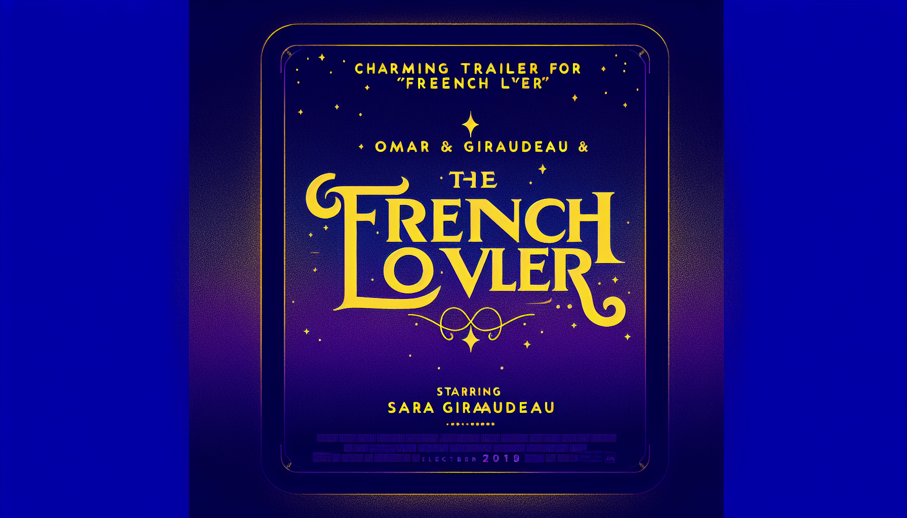 Charming Trailer for 'French Lover' Starring Omar Sy & Sara Giraudeau