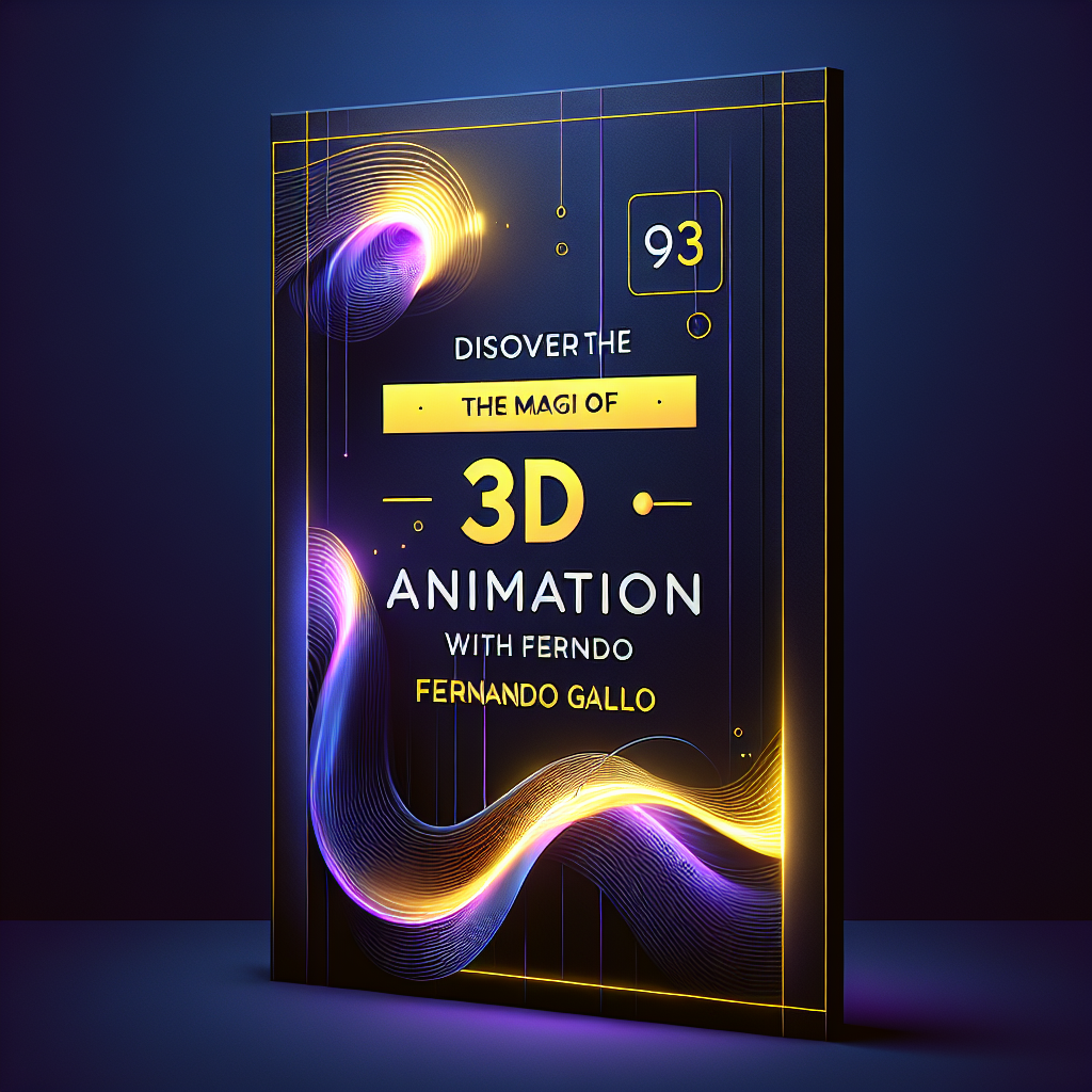 Discover the Magic of 3D Animation with Fernando Gallo!