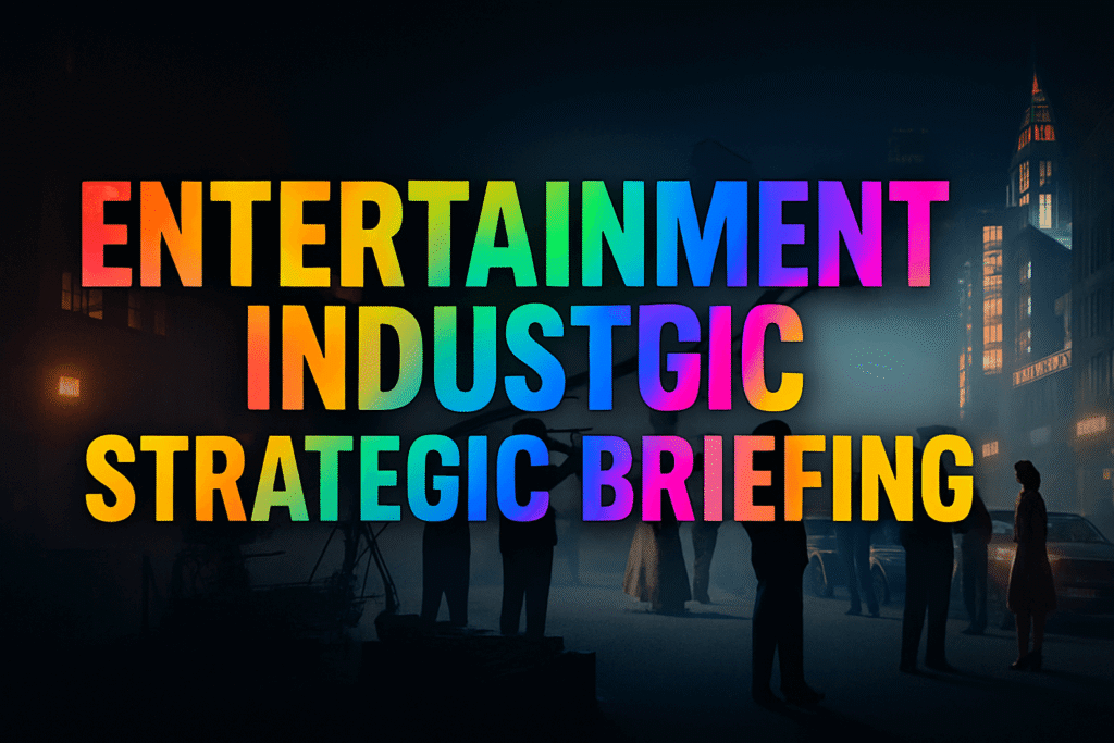Entertainment Industry Strategic Briefing