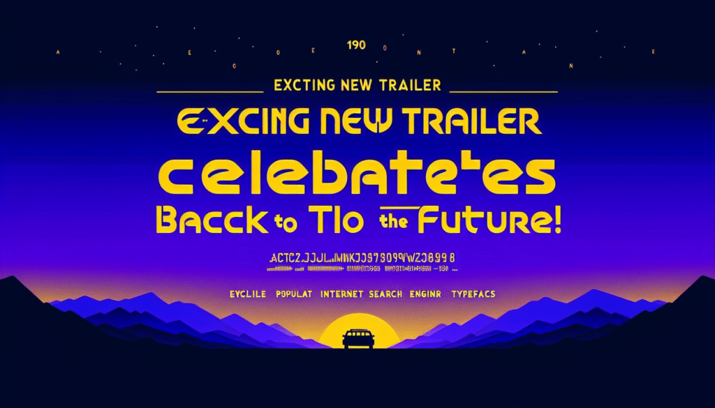 Exciting New Trailer Celebrates 40 Years of 'Back to the Future'!