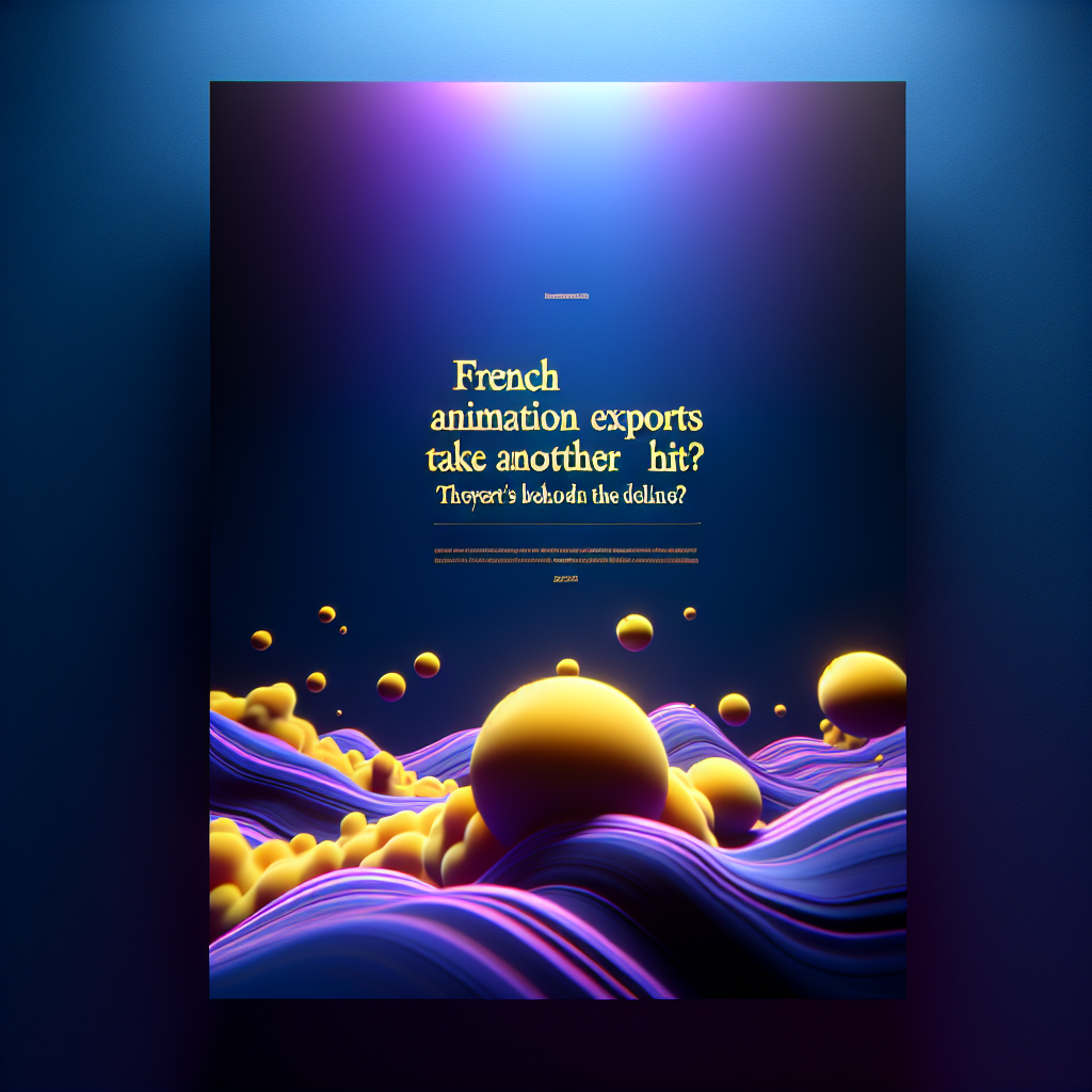 French Animation Exports Take Another Hit in 2024: What’s Behind the Decline?