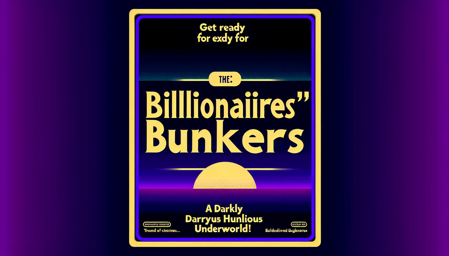 Get Ready for 'Billionaires' Bunker': A Darkly Hilarious Underworld!