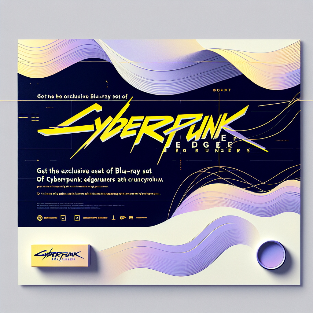“Get the Exclusive Blu-ray Set of ‘Cyberpunk: Edgerunners’ at Crunchyroll!”