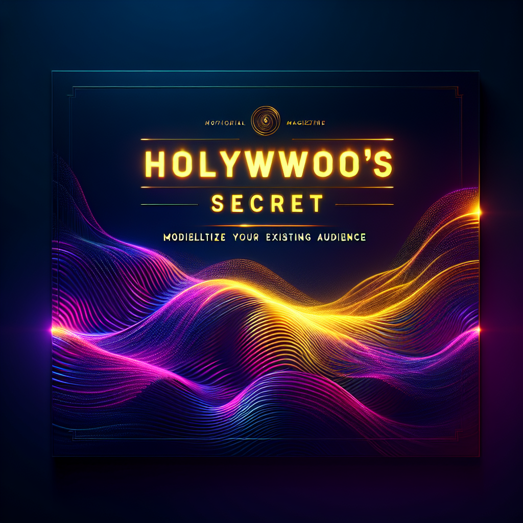 Hollywood's Secret: Monetize Your Existing Audience