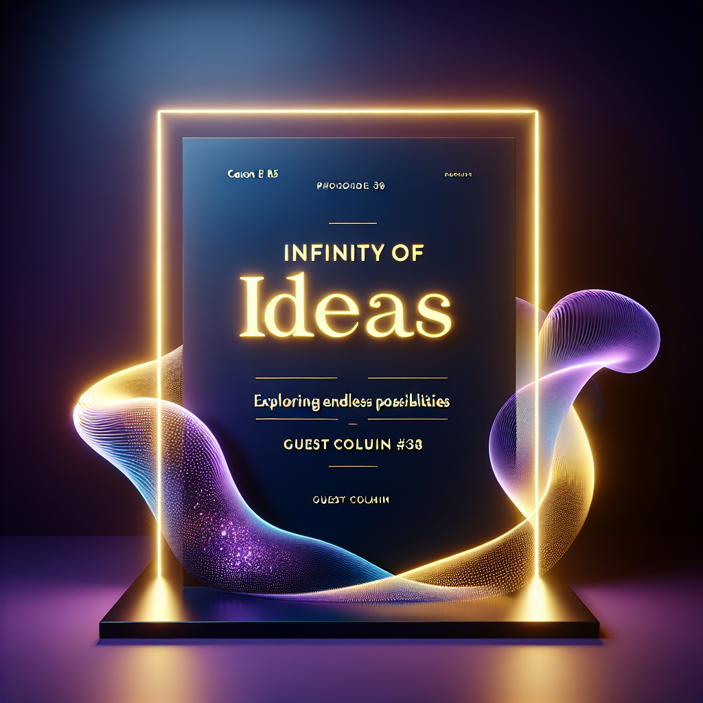 Infinity of Ideas: Exploring Endless Possibilities in Guest Column #38