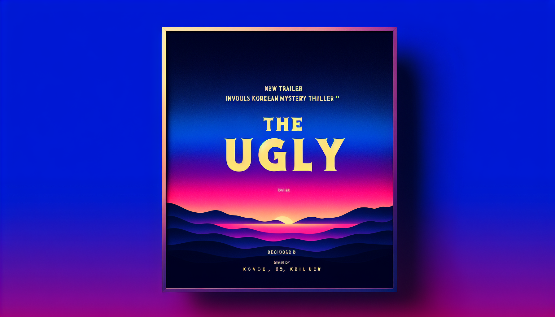 New Trailer Unveils Intrigue in Korean Mystery Thriller 'The Ugly'