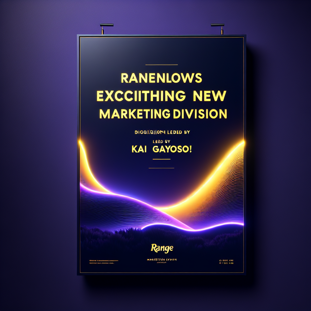 Range Unveils Exciting New Marketing Division Led by Kai Gayoso!