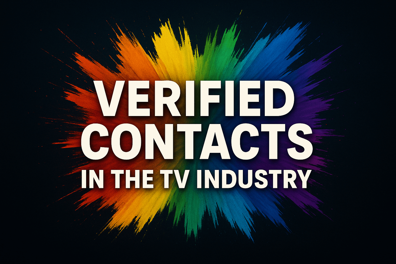 Verified Contacts in the TV Industry