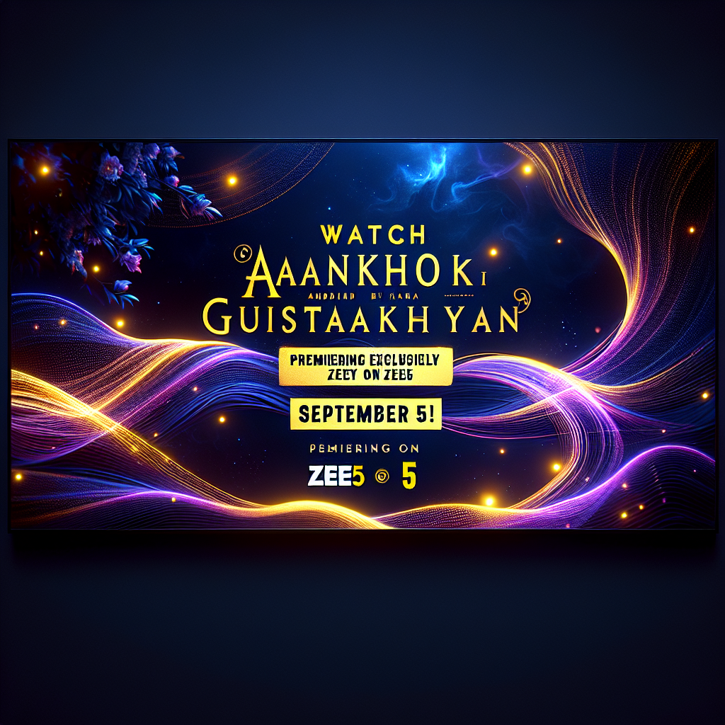 Watch Aankhon Ki Gustaakhiyan Premiering Exclusively on ZEE5 Global September 5!