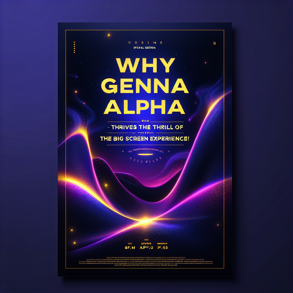 Why Gen Alpha Thrives on the Thrill of the Big Screen Experience!