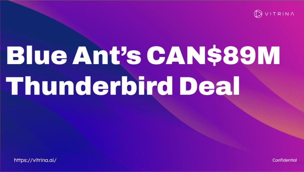 Blue Ant’s CAN$89M Thunderbird Deal