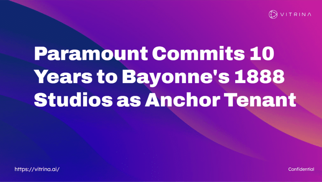 Paramount Commits 10 Years to Bayonne's 1888 Studios as Anchor Tenant