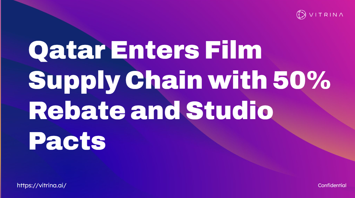 Qatar Enters Film Supply Chain with 50% Rebate and Studio Pacts
