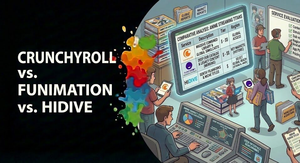 Crunchyroll vs Funimation vs HiDive