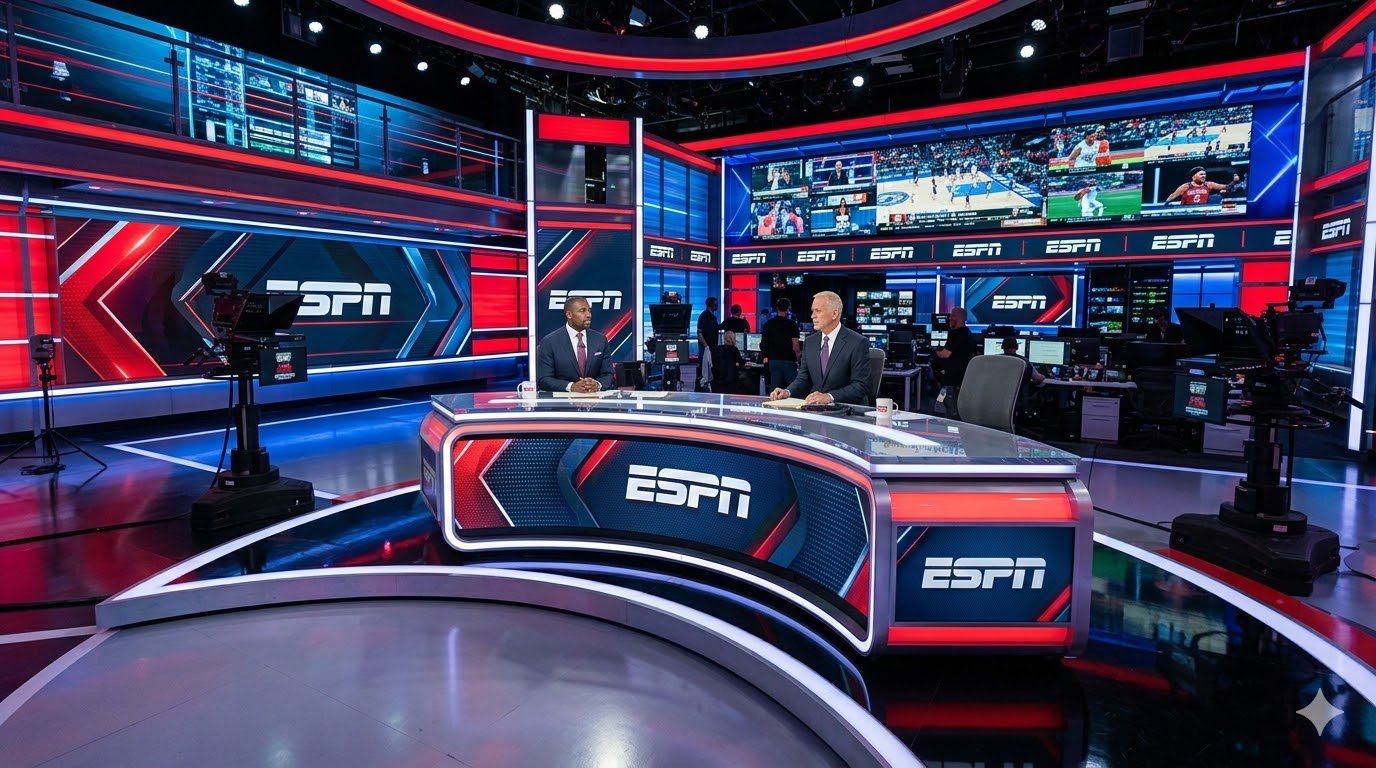TV Studio Equipment Guide 2026: Buy, Rent, or Lease 33 ESPN broadcast studio setup