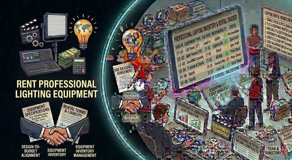 Where to Rent Professional Lighting Equipment for Film Shoots Nearby 1 Rent Professional Lighting Equipment