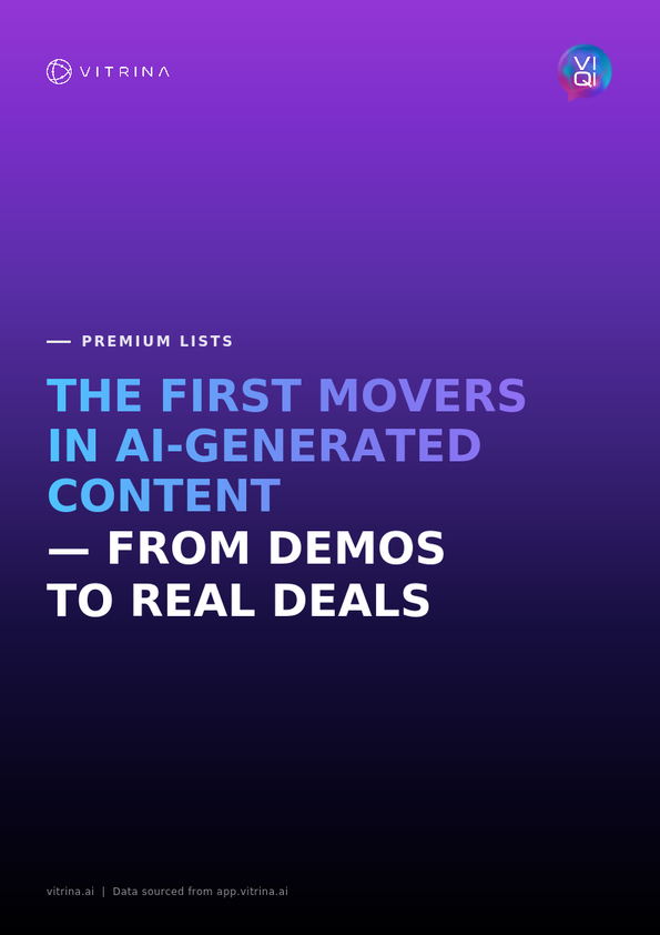 The First Movers in AI Generated Content Cover Page