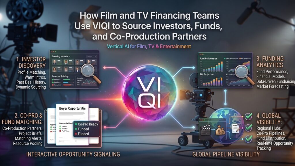 How Film and TV Financing Teams Use VIQI to Source Investors, Funds, and Co-Production Partners 2 Film and TV Financing Teams Use VIQI