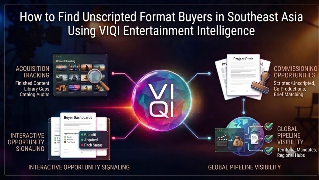 How to Find Unscripted Format Buyers in Southeast Asia Using VIQI Entertainment Intelligence 3 Find Unscripted Format Buyers in Southeast Asia Using VIQI