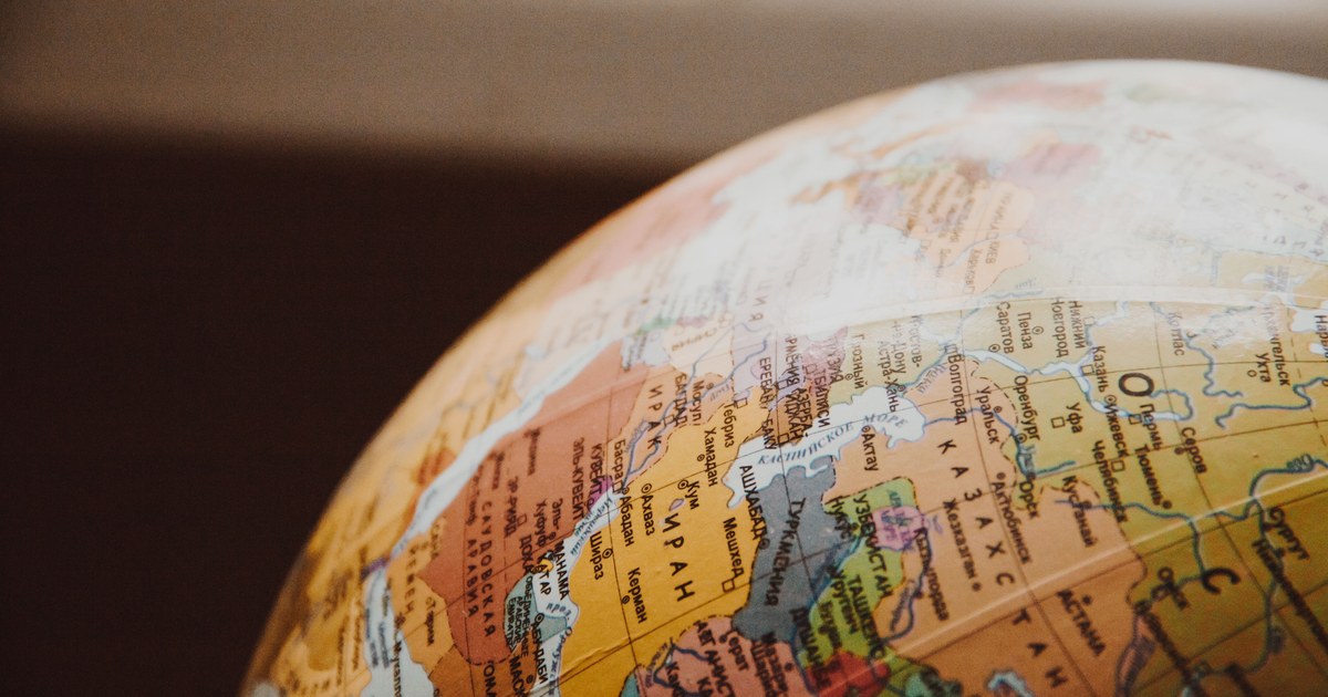 YuppTV Content Acquisition Strategy: A 2026 Guide 1 Close-up of a world globe, representing YuppTV's international South Asian diaspora content licensing reach