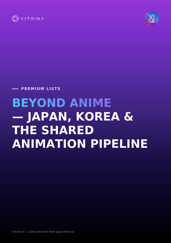 Beyond Anime - Japan, Korea, and the Shared Animation Pipeline 17 Beyond Anime Japan Korea Vitrina 2026 Cover Page