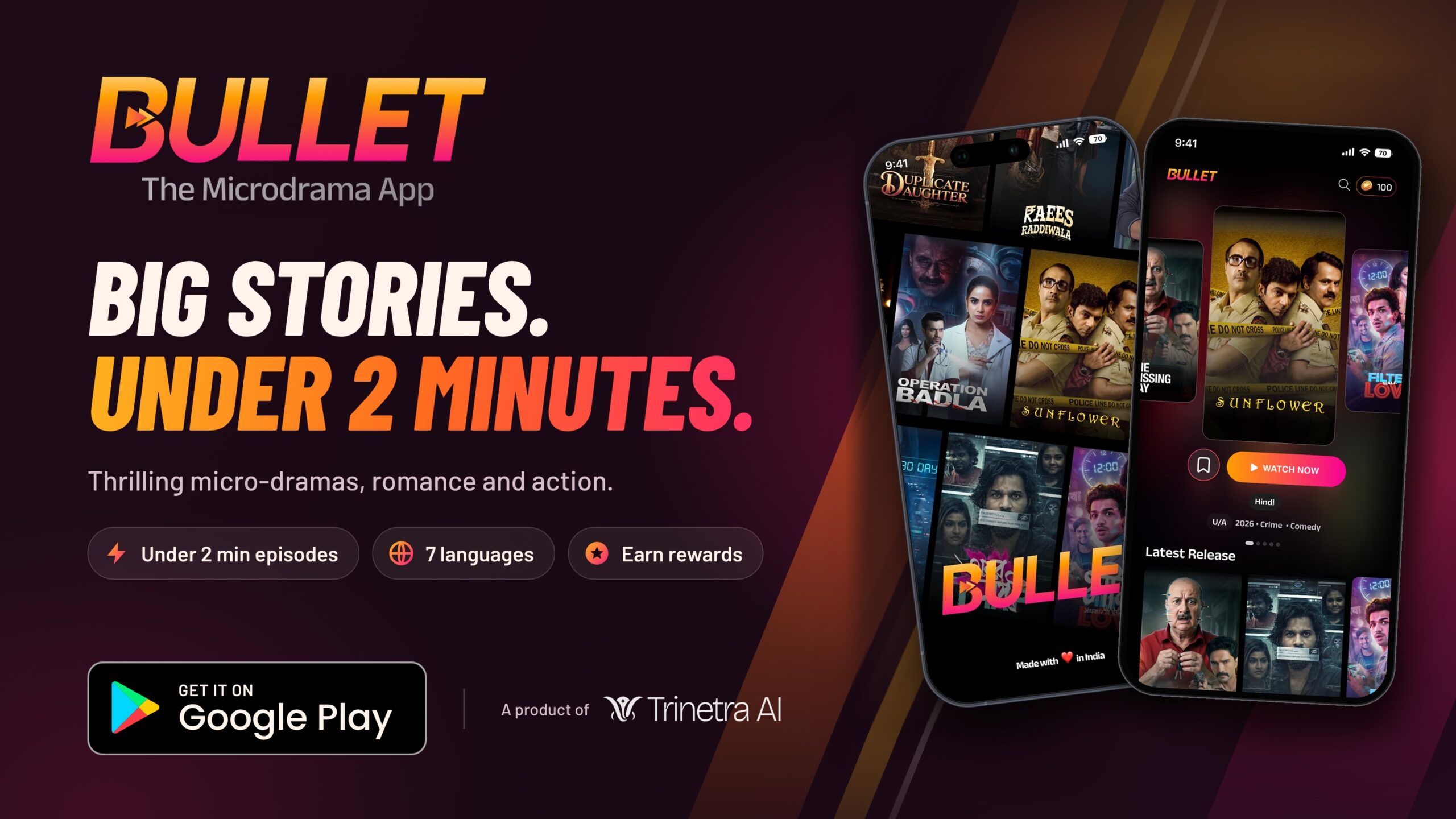 Vitrina and Bullet Partner to Take Microdrama Global 2 bullet app partnership Vitrina microdrama