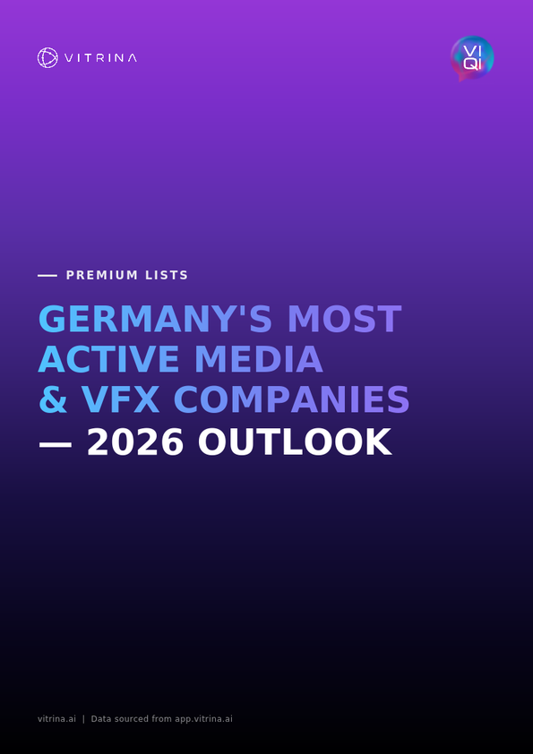 Germany's Busiest Media & VFX Companies 14 Germany Media VFX Companies Vitrina 2026 Cover Photo