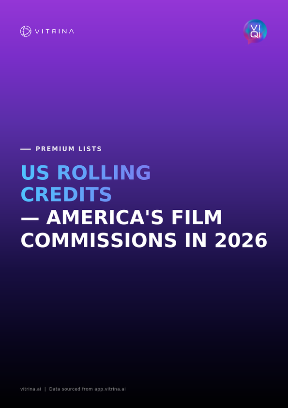 US ROLLING CREDITS- America's Film Commissions 2026 13 US Rolling Credits Vitrina 2026 Cover page