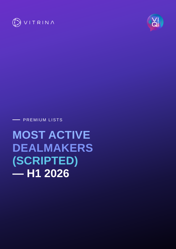 Most Active Dealmakers (Scripted Content) - H1-2026 1 Vitrina Cover Most Active Dealmakers Scripted