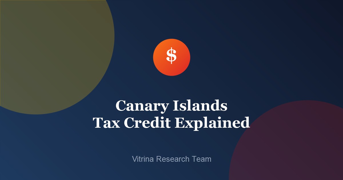 Canary Islands Tax Credit Explained 2 Canary Islands Tax Credit Explained - official funding document icon