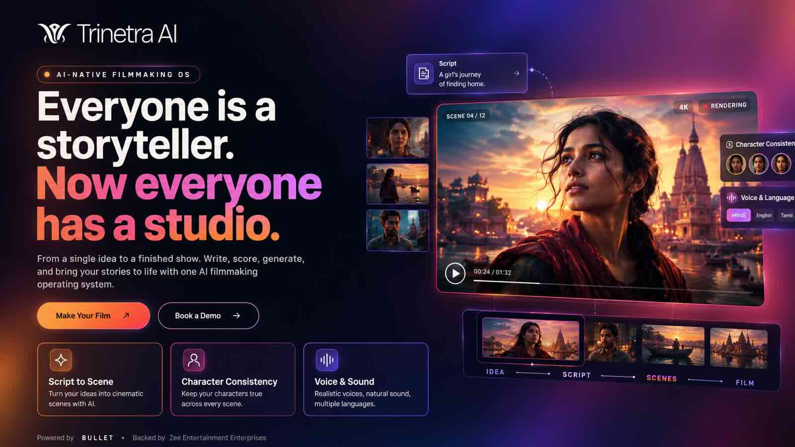 Trinetra AI Teams Up With Vitrina to Make Stories Built for Global Demand Microseries Microdrama Video Generation AI